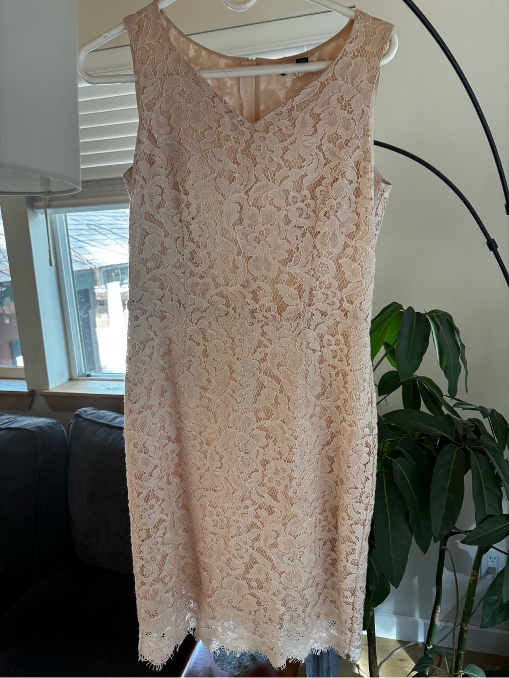 Brooks Brothers Light Pink Lacy Sheath Dress
